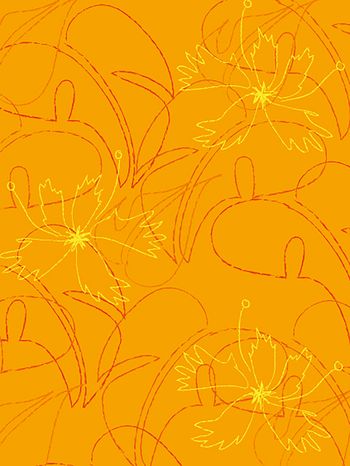 Papeterie, Porzelan, Muster, Ornament, Blumenmuster, Orange, Dekore, Illustration
