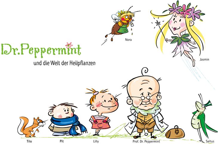 Pharma, Naturheilkunde, Medizin, Kindercomic, Humor, Tier, Fee, Grashüpfer, Biene, Eichhörnchen, Arzt, Junge, Mädchen, Geschichte, Erzählung, Texte, Reim, Gedicht, Fiktion, Phantasie, Story