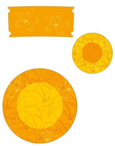 Porzelan, Frühstücks-Set, Blumenmuster, Onamente, Tasse, Unterteller, Teller, Illustration, Dekore, Interior, Lifestyle