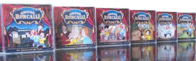Circus Roncalli, Musik-CD, Vorhang, Geschichte, Musik, Kinder, Circuswaagen, Nacht, Zirkusdirektor, Junge, Caraktere, Sympathifiguren, Clown , CD Reihe