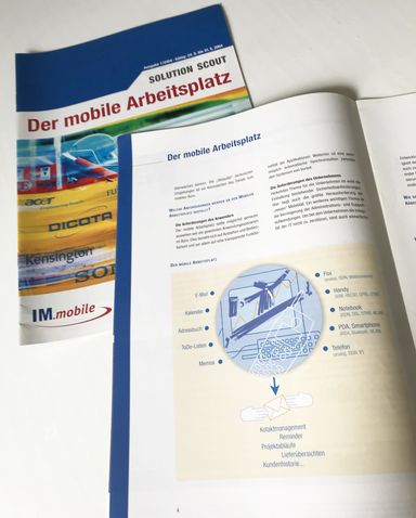 mobiler Arbeitsplatz, Business, Kommunikation, Editorial, Organisation, Illustration, Text, Bild, Infografik, Erklären, Ordnung