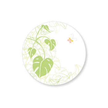 Blätter, Dekore, Teller, Porzelan, Schmetterling, Natur, Illustration, Dschungel