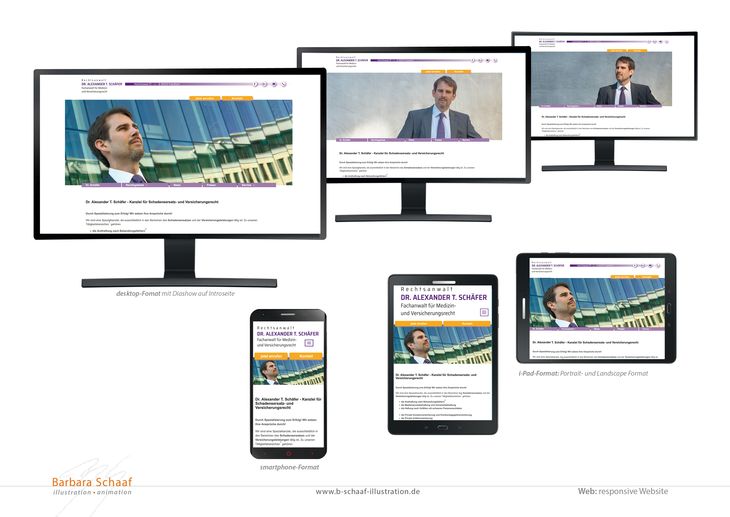 responsive, Web, i-Pad, Desktop, smartphone, Schriftlogo, Corporate Design